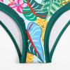 Neuer bedruckter Damen-Badeanzug mit Sarong High Waist Bikini Damen Bademode Dreiteiliges Bikini-Set Badegast Badeanzug Schwimmen