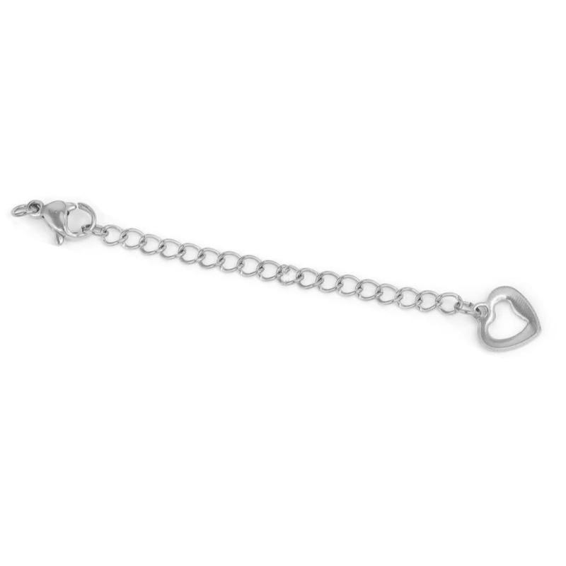 Elegante Schwanzkettenverlängerung, 5 cm, Edelstahl-Schwanzkette für Halskettenverlängerungen, Armbandverlängerungskette