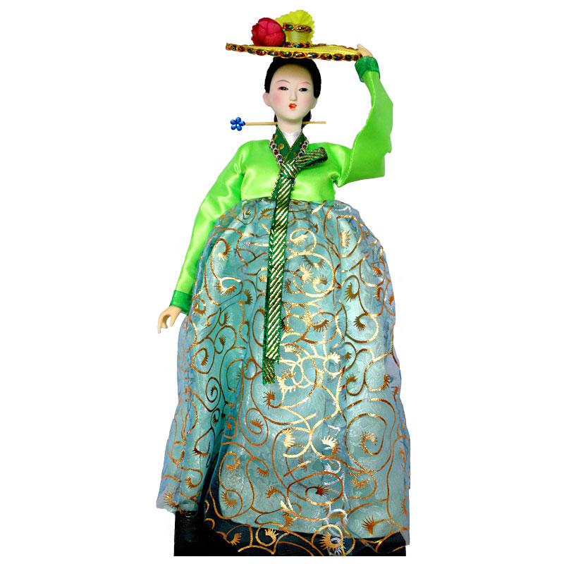 South Korea Girl North Korea Doll Human Shape Silk Doll Home Decoration Accessories Figurine Craft Decorations For Home Folk Art