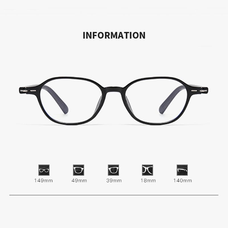 Xiaomi Light Sensitive Color Changing Presbyopia Glasses Retro Ultra Light Round Frame Anti Blue Light Presbyopia Glasses 8888