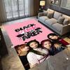 Black Pink Domination carpet Suitable for all seasons floor mats Fashion Office chair cushion Art
