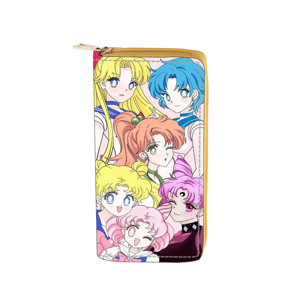 Cartoon Long Zipper Wallet Wallet Clutch Sailor Moon Hare
