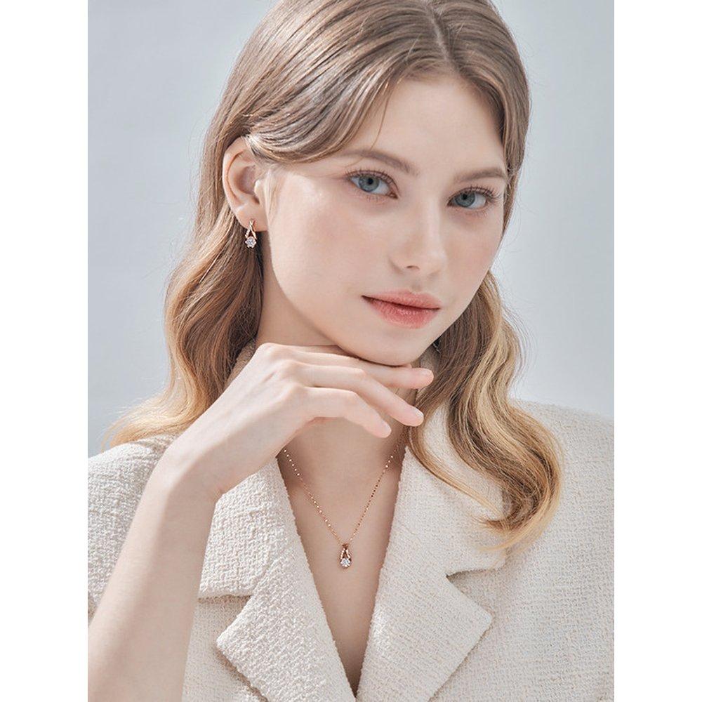 14K Women's Shine Point Necklace El14Nn024