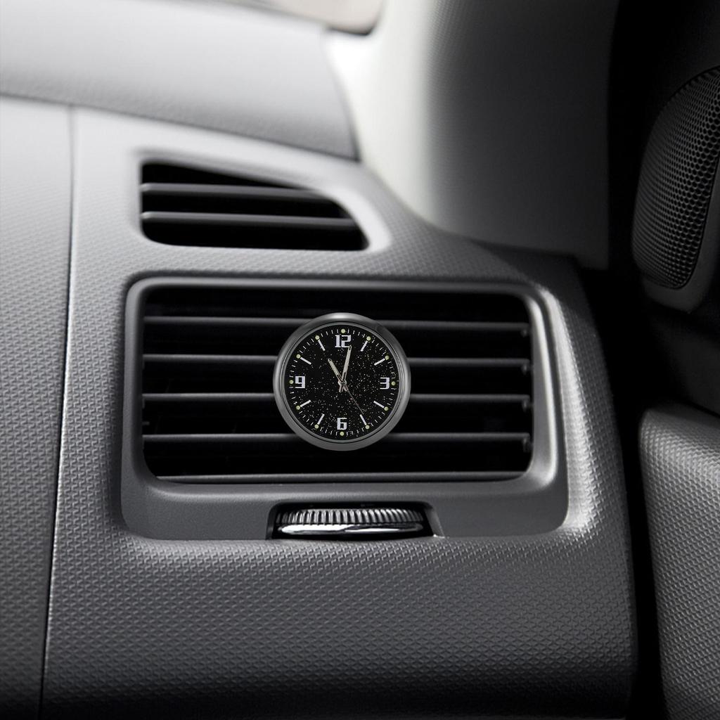 Clock for Car Stick On Luminous Automotive Interior Accessories Portable Tiny Dash Digital Watch for Travel Driving Commuting