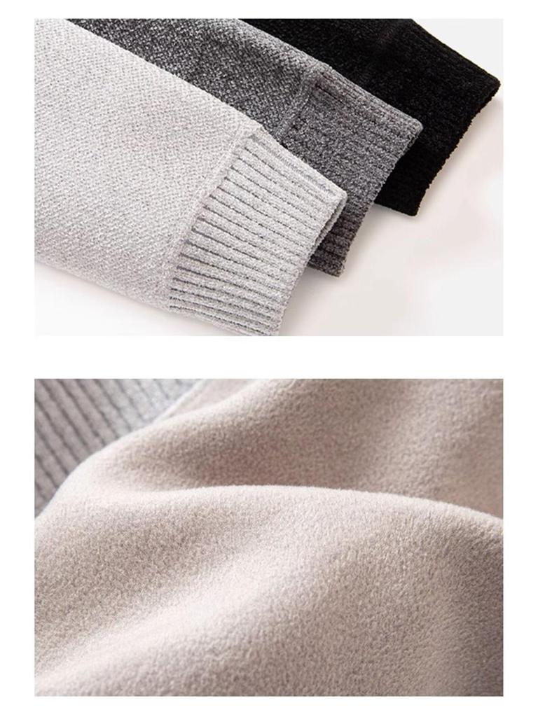 Herren-Strickpullover mit schmaler Passform und Rundhalsausschnitt – Herbst-/Winterkollektion 2024