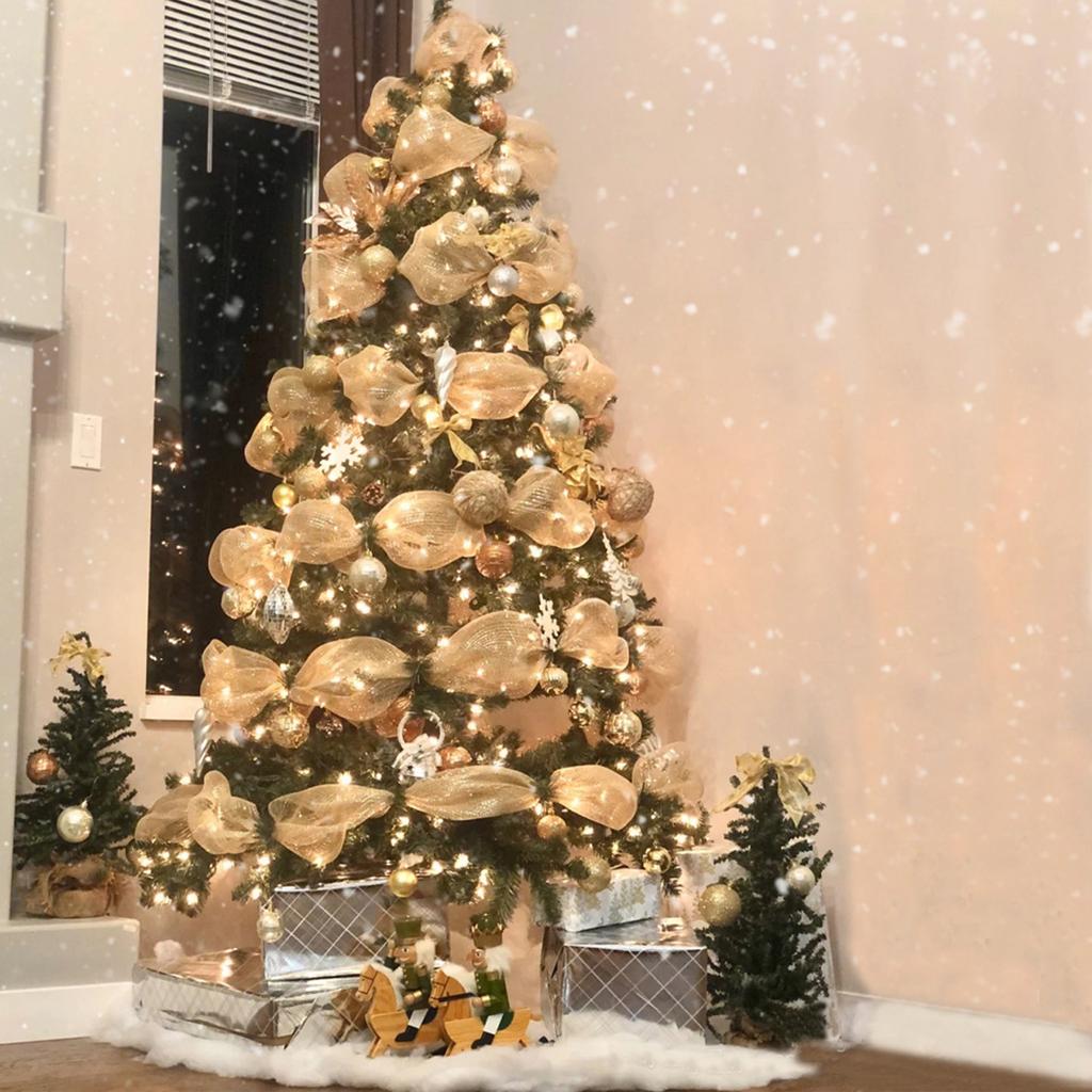 Vánoční stuha Stromová dekorace Síťovina Tylová role Vánoční květinový věnec Síťovina DIY Vánoční dekorace pro domov Vánoční dárky Nový rok