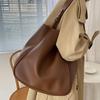 Women's Retro Large Capacity Tote - Versatile Single Shoulder Bag for Work & Commute