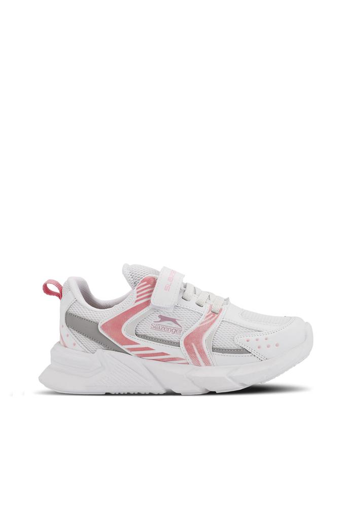 KENDALL-White/Pink Kids Sneakers