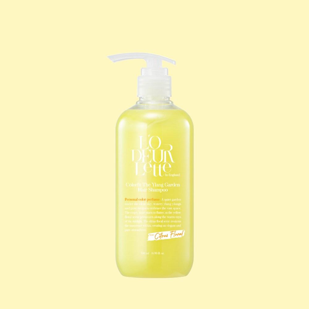 Lauderette Color Fit Hair Biotin Mildly Acidic Perfume Shampoo Citrus Floral Scent, 500ml, 1 piece