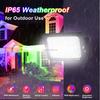 European Stock RGB Led Floodlight with EU Plug 50W 100W Multicolor Remote Control Memory Function 16Modes Led Lamp RGB Projector