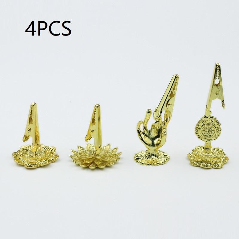 1/4 Stuks Wierookstokhouder Mini Lotus Geurclip Wierookbrander Kegels Rokerige Theehuis Sandelhout Spiraalbasis Woondecoratie