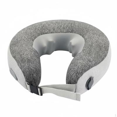 Cervical Automatic Inflatable UShaped Pillow, Portable Heating Massage for Neck & Shoulder