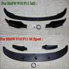 4Pcs Car Front Bumper Splitter Lip Side Spoiler For BMW 5 Series F10 F11 M5 M-Sport 2011-2017 Gloss Black Body Kits Tuning