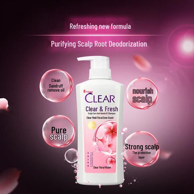 Clear Anti-Dandruff Cherry Blossom Shampoo