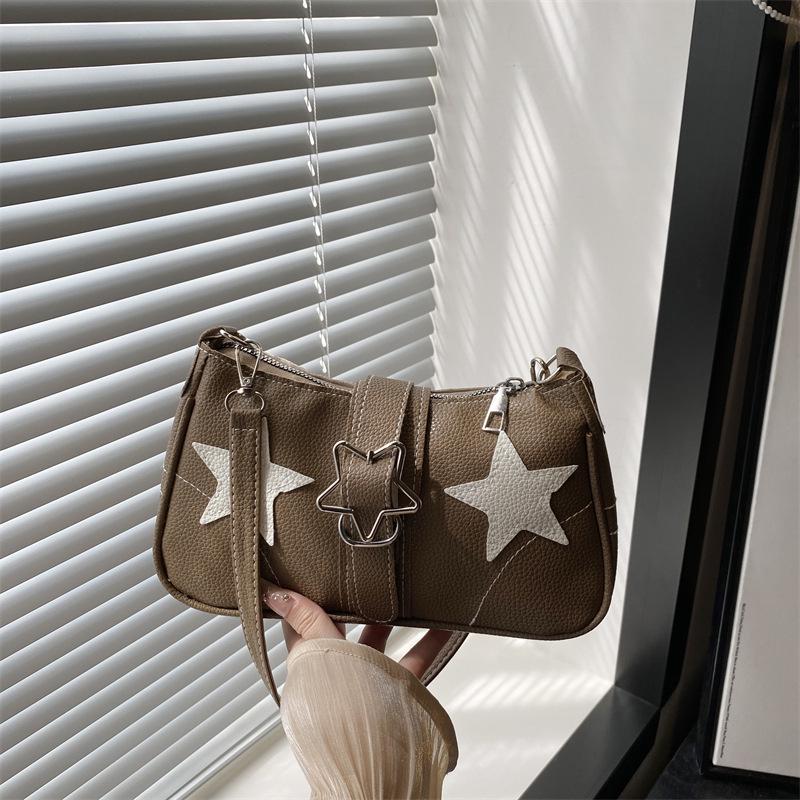 Trendy Star Design Women's Underarm Shoulder Bag - Fashionable and Versatile for Commuters