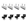 Solar Panel Mounting Brackets Set 4/6/10Pcs Mid End Clamps Rails Included Easy Install for Off Grid Solar System
