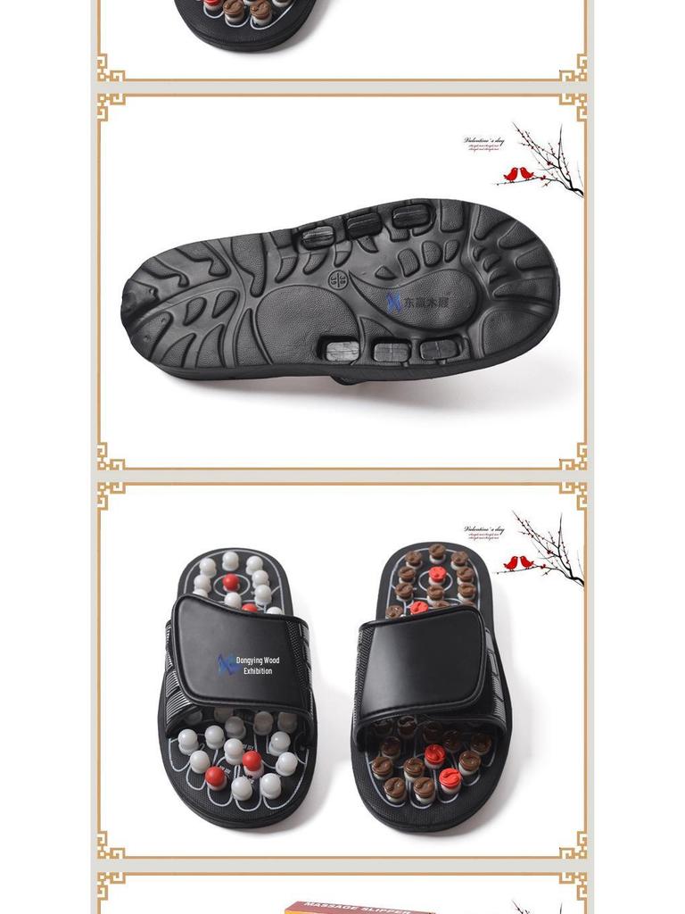 Tai Chi Rotating Acupoint Massage Health Slippers for Men and Women