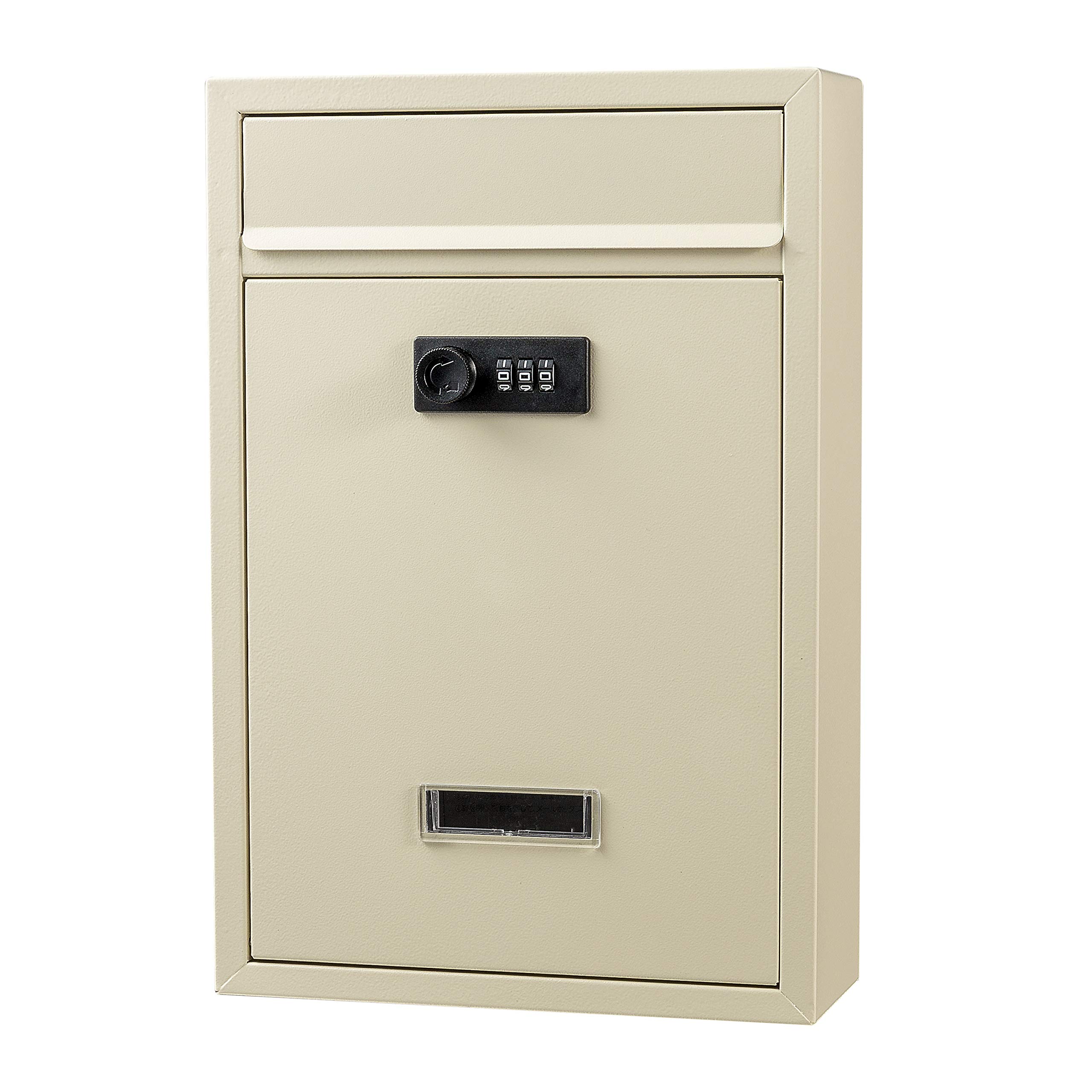 

Hachibanya Dial Mini Vertical Scandinavian Beige Wall-Mounted Mailbox, Mailbox, Slim, Style, бежевый
