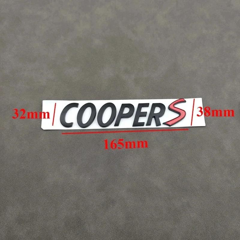 3D Logo Cooper S Emblem Letters Nameplate Car Rear Trunk Coopers Badge Sticker R53 R52 R56 F57 F55 F56 Jcw Accessories