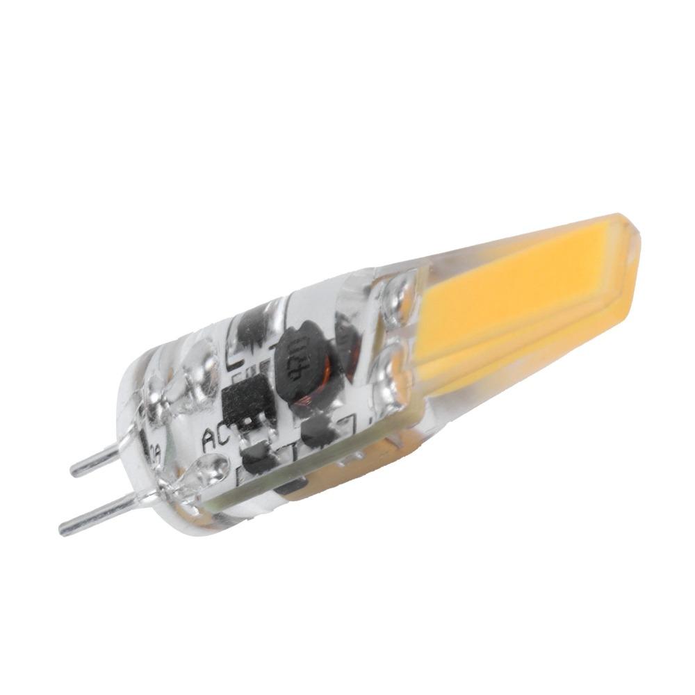 2PCS AC/DC12V G4 LED Bulb Warm White 3000K COB Chip Bulb Dimmable Light Bulb Under Cabinet Lighting