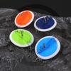 Diver Discs with White Bottom Luminous Trolling Diver Disc Connector Adjustable for Fishing Angling Bass Mandarin Various Fishes