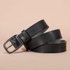 Retro Belt Men'S First Layer Leather Belt Simple Student Japanese Buckle Belt Direct Sales