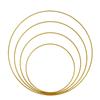 Iron Round Rings 10-50cm Garland Rings Gold Metal Flowers Hoops  Birthday  Holiday Decor