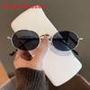 Vintage Oval Sunglasses With Uv380 Protection For Women Sun Protection And Fashion Accessory
