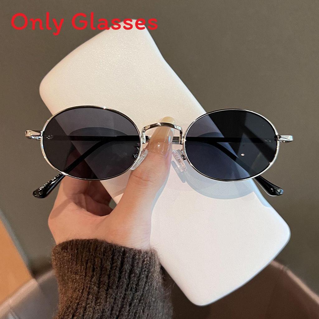 Vintage Oval Sunglasses With Uv380 Protection For Women Sun Protection And Fashion Accessory