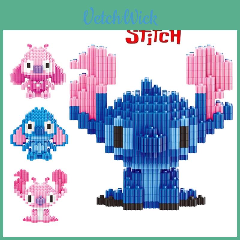 Disney-lilo Stitch Building Block Toy Mini Figure Collection Ornament Kid Gift Birthday
