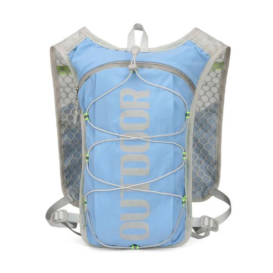 Hydration Backpack Multi-Pocket Water Backpack with Hydration Bladder Reflective Strip Hydration Pack for Hiking Running Cycling