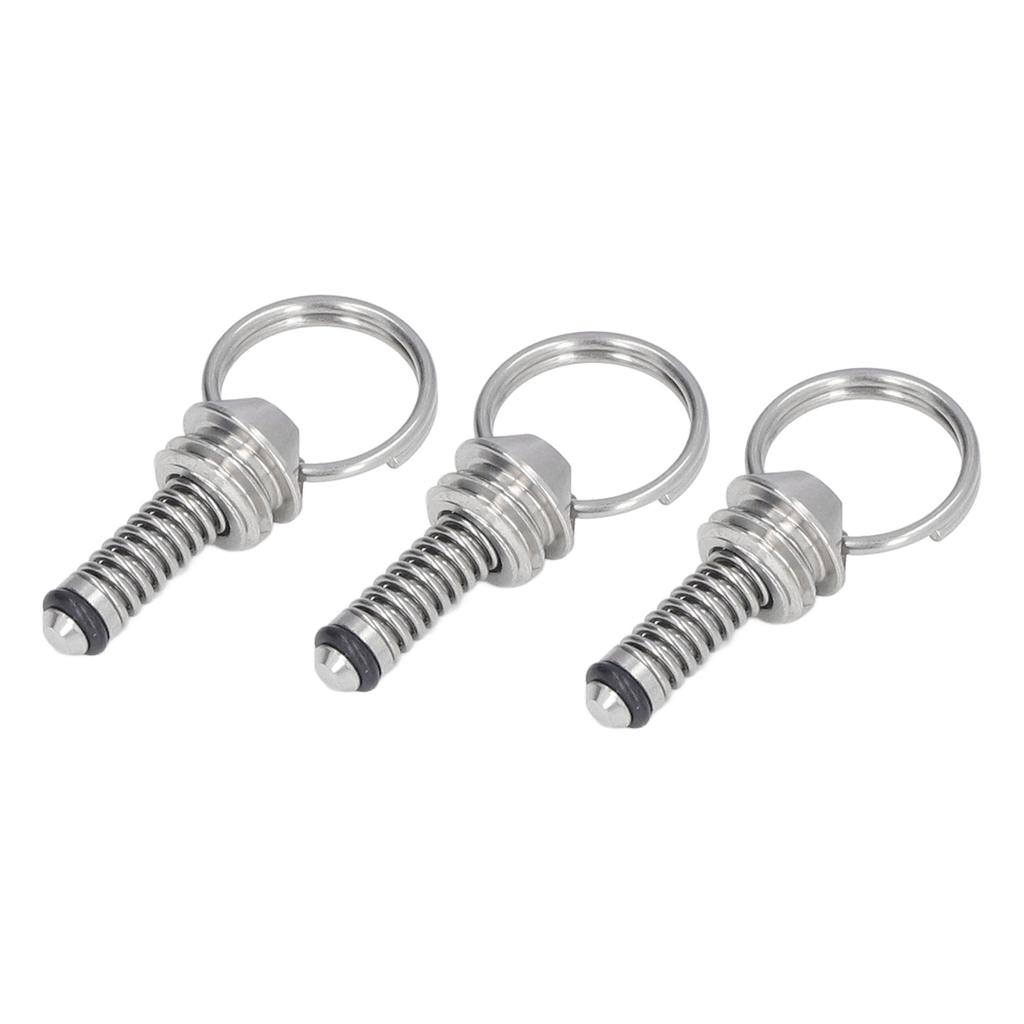 3PCS Beer Keg Relief Valve Replacement 304 Stainless Steel Keg Lid Pressure Release Valve