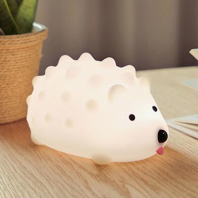 Igel Nachtlicht LED Wiederaufladbar Silikon USB Kinder Cartoon Fernbedienung Zuhause LED Nachttischlampe Lampe Kleine Ornamente