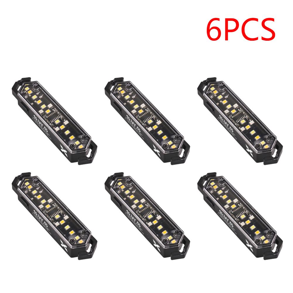 1-10PCS Outdoor Camping Light Warning Wind Rope Buckle Light IPX4 7 Lighting Modes Tent Decorative Lights Waterproof String Lamp