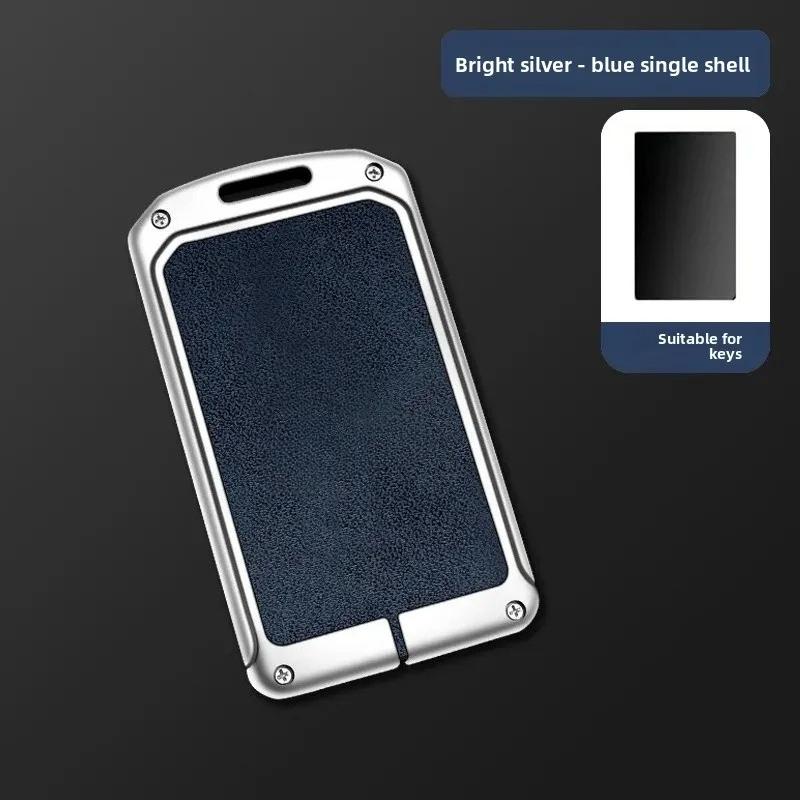 Zinc Alloy Leather Car NFC Card Remote Key Cover Case Protector Holder Shell Auto Kychain Accessories For Leapmotor C10 C11 C16