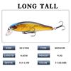 New 8.6cm/9.3g Topmouth Culter Minnow Lure: Realistic Hard Bait for Fishing Tackle