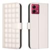 Applicable to MOTO G84 mobile phone leather case, Nokia G22 checkered card wallet, portable rope OPPO A60