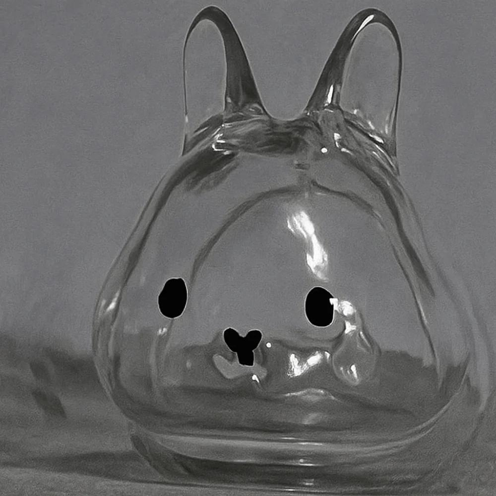Transparante Acryl Sleutelhanger Kattenhaar Opslag Capsule Handgemaakt Dierenvorm Konijnenhaar Opbergdoos Stijlvol Schattig