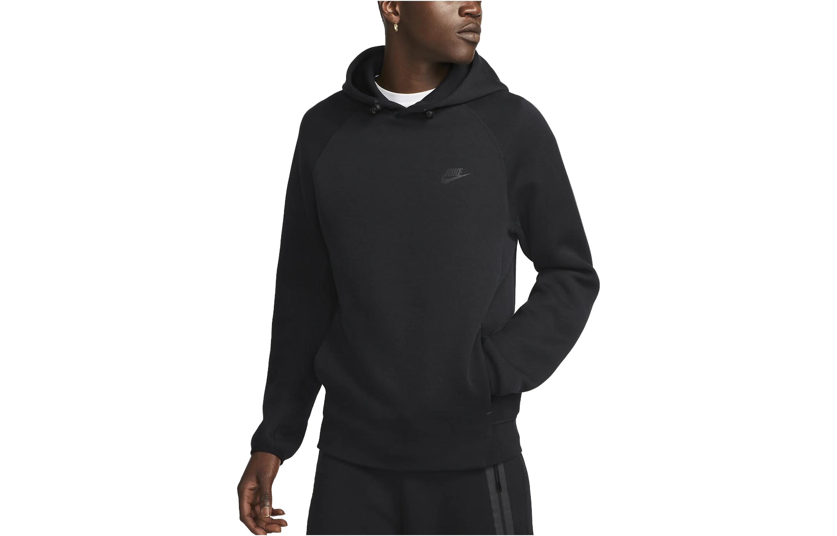 Nike Sweatshirts Men s Black Hooded Moderate Regular FB8017-010 M