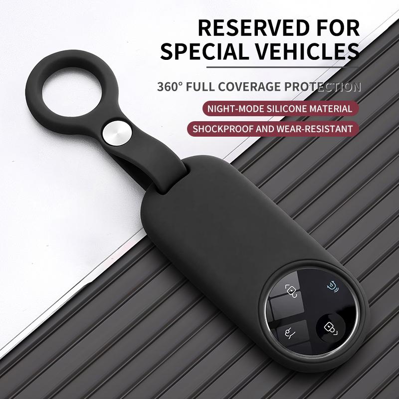 Liquid Silicone Car Key Holder For Aito M5 M7 M8 M9 Car Smart Key Fob Case Cover