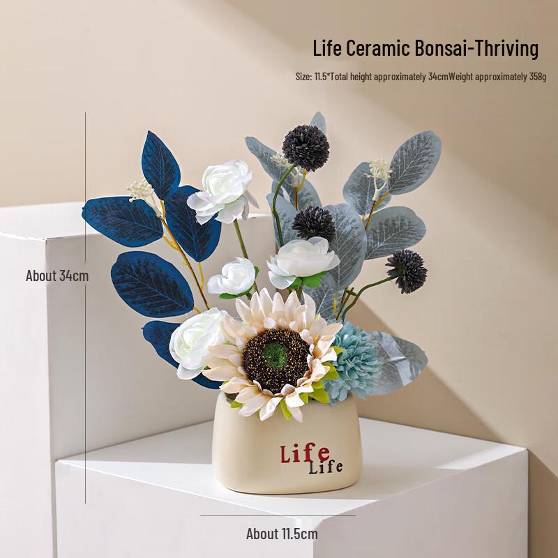 Yuyi Angel Artificial Floral Desktop Bonsai