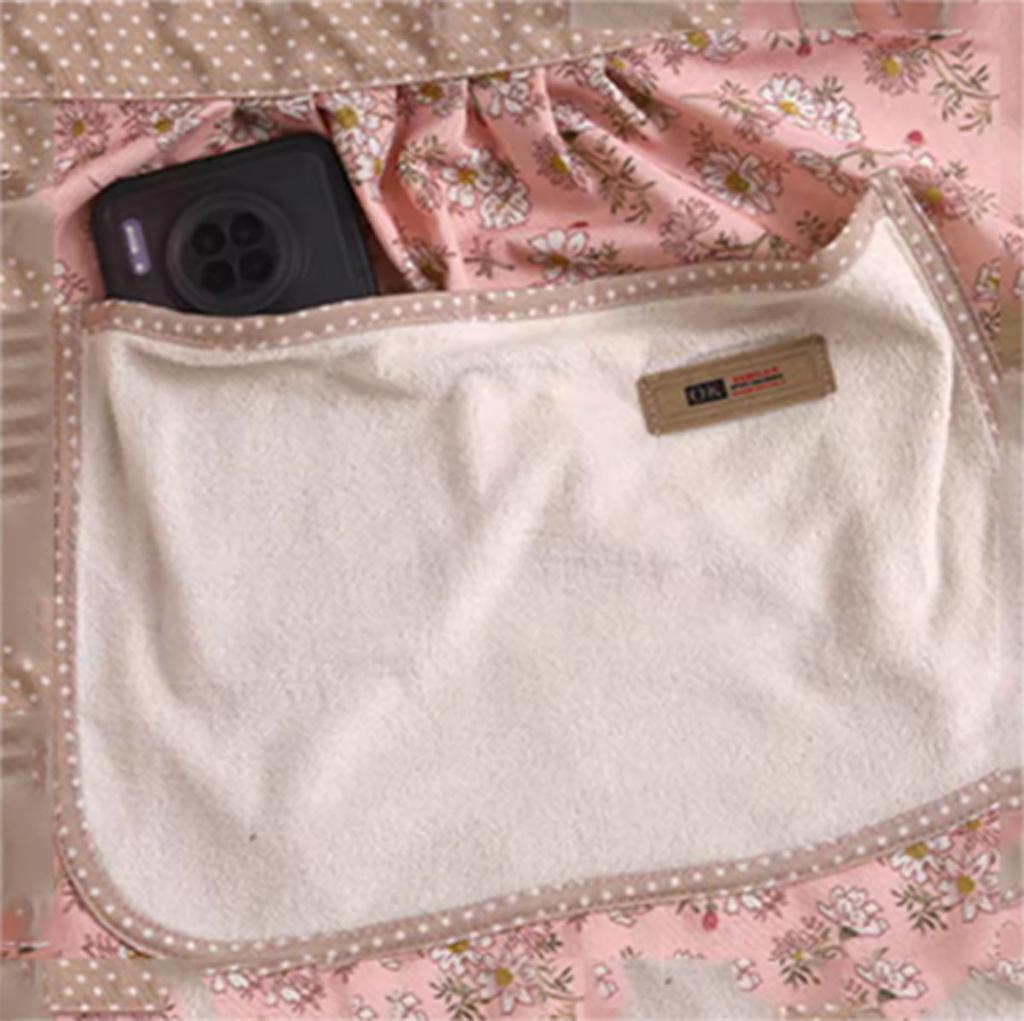 1PC Lovely Canvas Apron Female Household Kitchen Cooking Antifouling Breathable Wear Cleaning Suitable