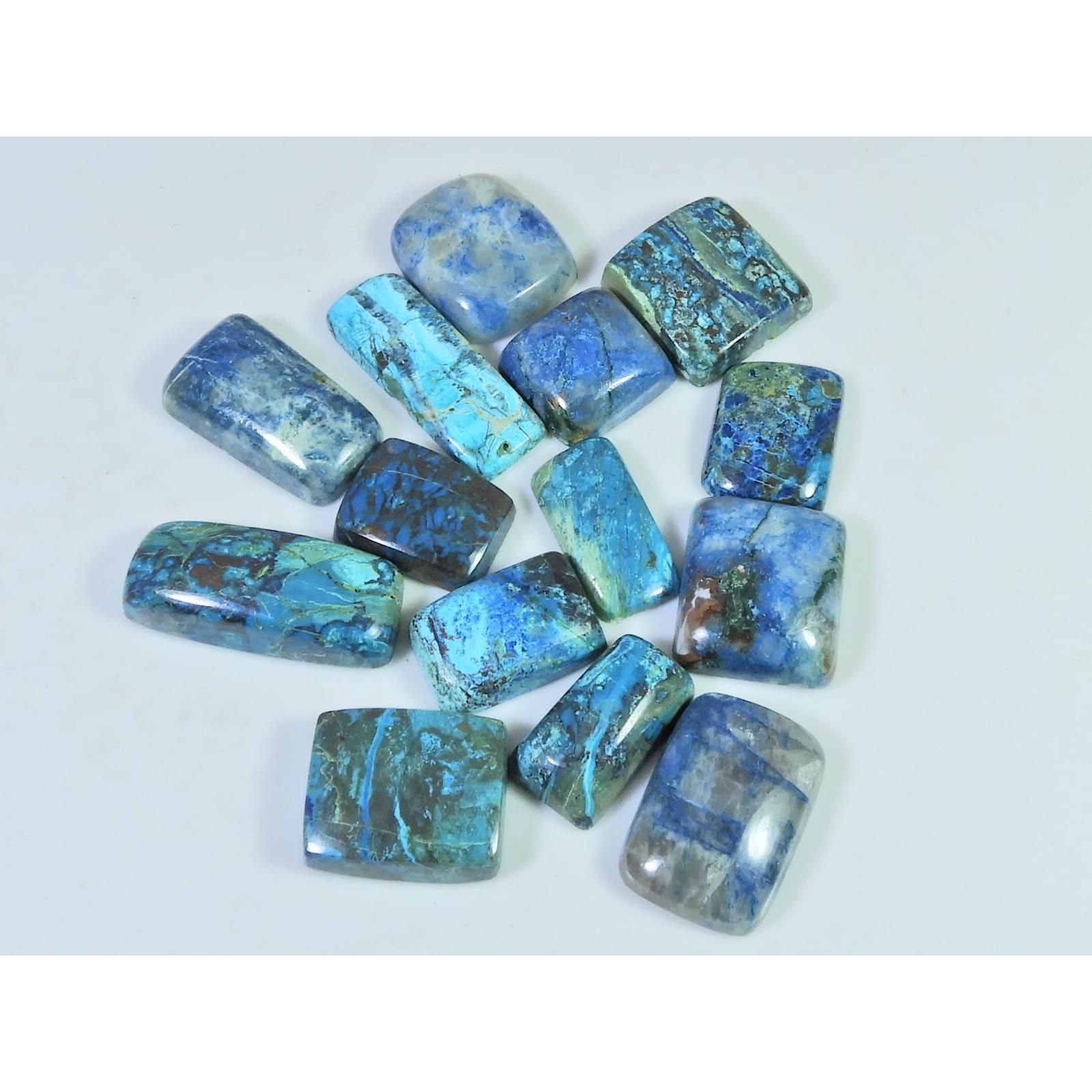 148Cts. Натуральный Шаттукит Восьмиугольный Кабошон Россыпью 14 Штук Партия C-1542