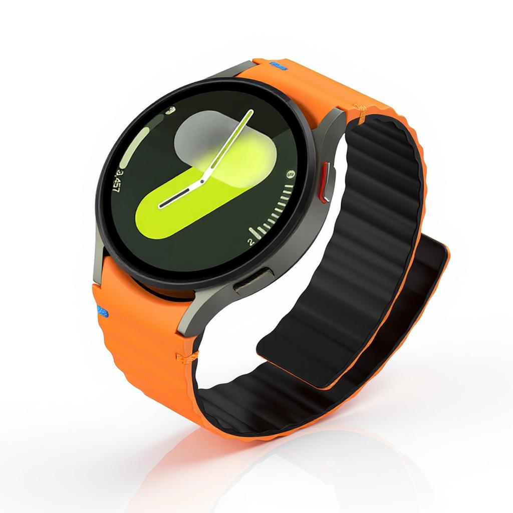 No Gaps Silicone Magnetic Band for Samsung Galaxy Watch 7/FE/6/5/4/Classic 40mm 44mm 5Pro Sport Bracelet for Galaxy Watch 6 4 Classic 43/47mm