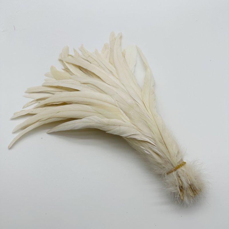 Rooster Tail Feather 500pcs  Red Cock Diy Clothing Accessories Jewelry Head Wear Hats Wedding Supplies Performance Necessary