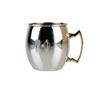 Nouveaux Mugs Moscow Mule en Acier Inoxydable Métal Plaqué Cuivre Martelé Anti-Chute Mugs à Bière Mugs à Cocktail Bar Banquet Mugs à Boire