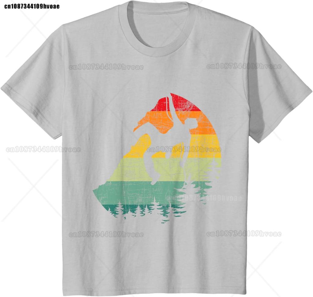 Retro Vintage Mountain Climber Rock Climbing Bouldering TShirt