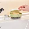 Tvålkopp med lock 2-i-1 Tvålask Förvaringslåda med rullborste Multifunktionell För tvätt Camping Gym Rengöring Diskbänk