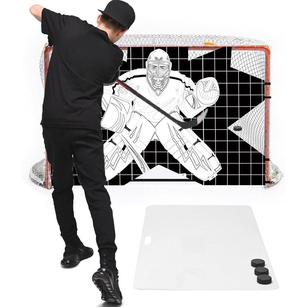 Hockey Net Goalie Target Street Hockey Net Training Target Hockey Shooting Training Aid for Practicing Shooting Accuracy