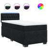 Maison Exclusive - Sommier à lattes de lit avec matelas Noir 90x200 cm Velours